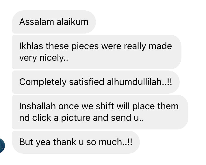 Subhanallah, Alhumdulillah, Allahu Akbar Table Decor (Set of 3)