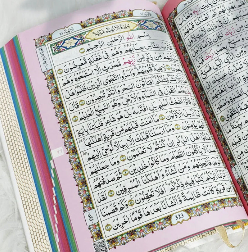 Rainbow Qur'an Indo-Pak Script