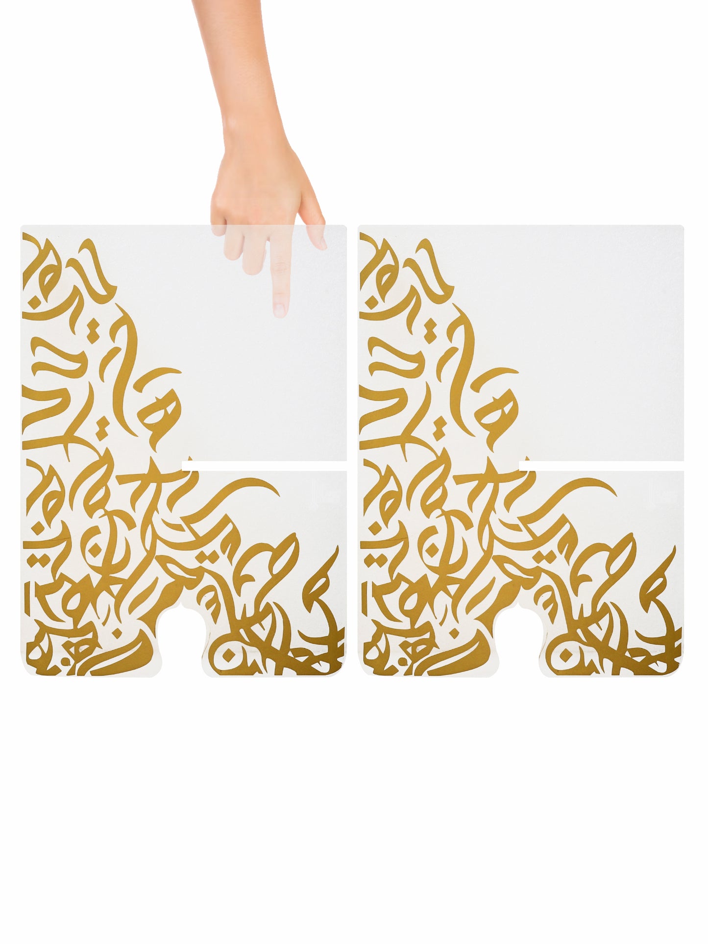Qur'an Stand with Arabic Calligraphy - Clear