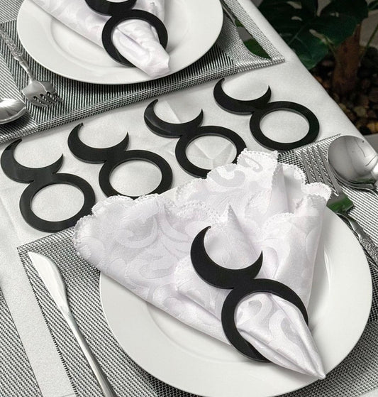 Crescent Napkin rings (set of 8)