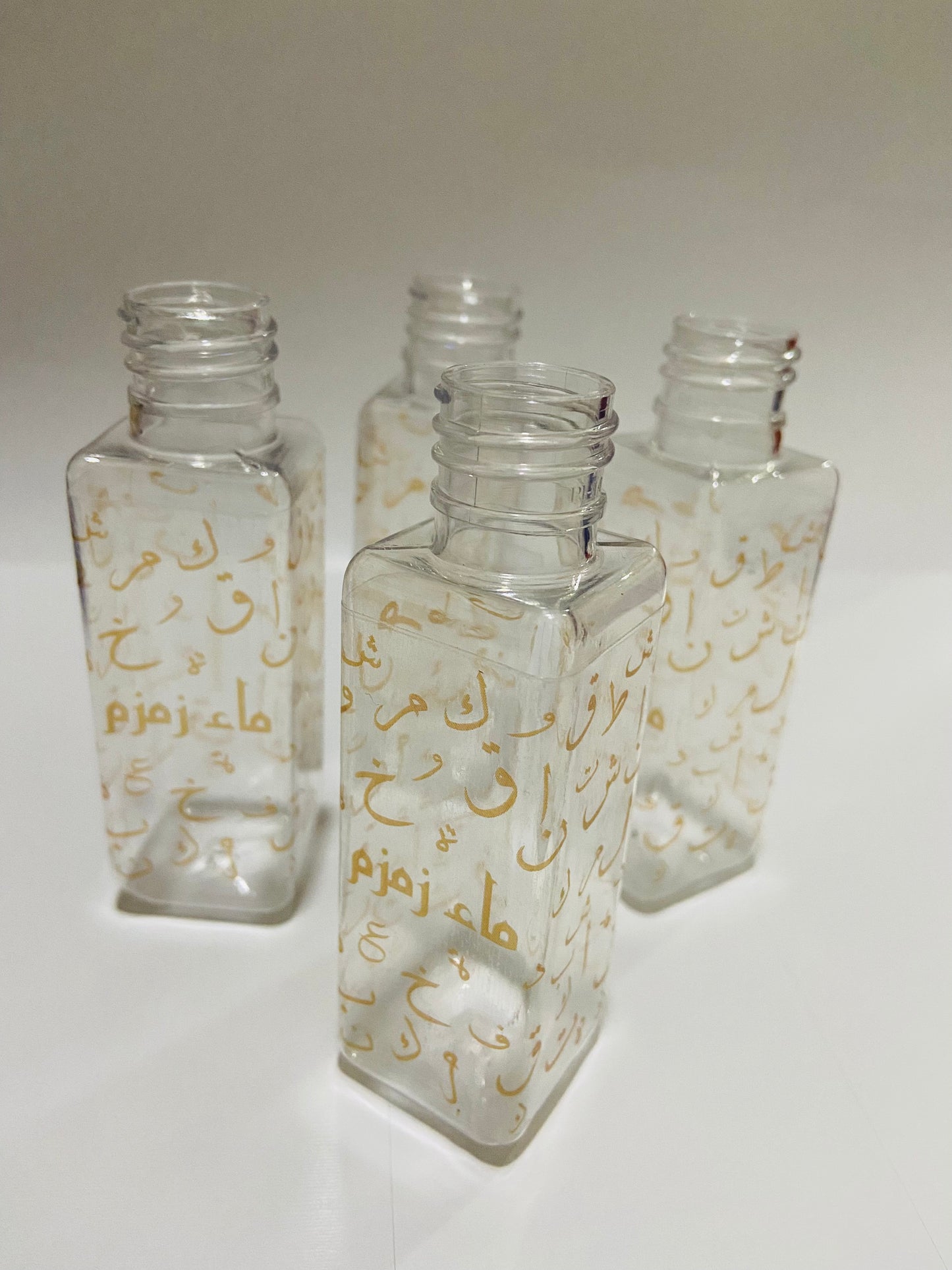 ZamZam Bottles with Golden Arabic Calligraphy - 100ml size