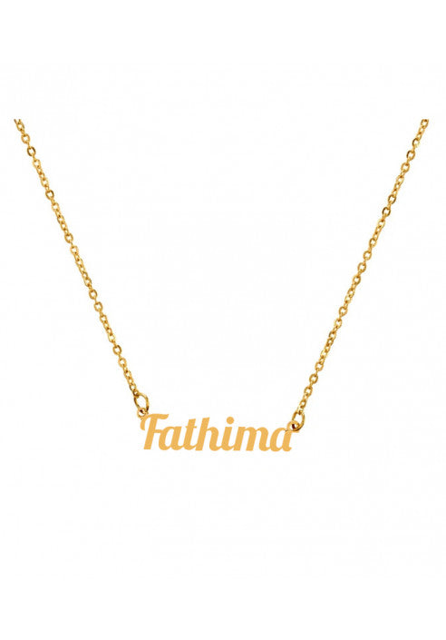 18K Gold Plated Personalised Name Pendant